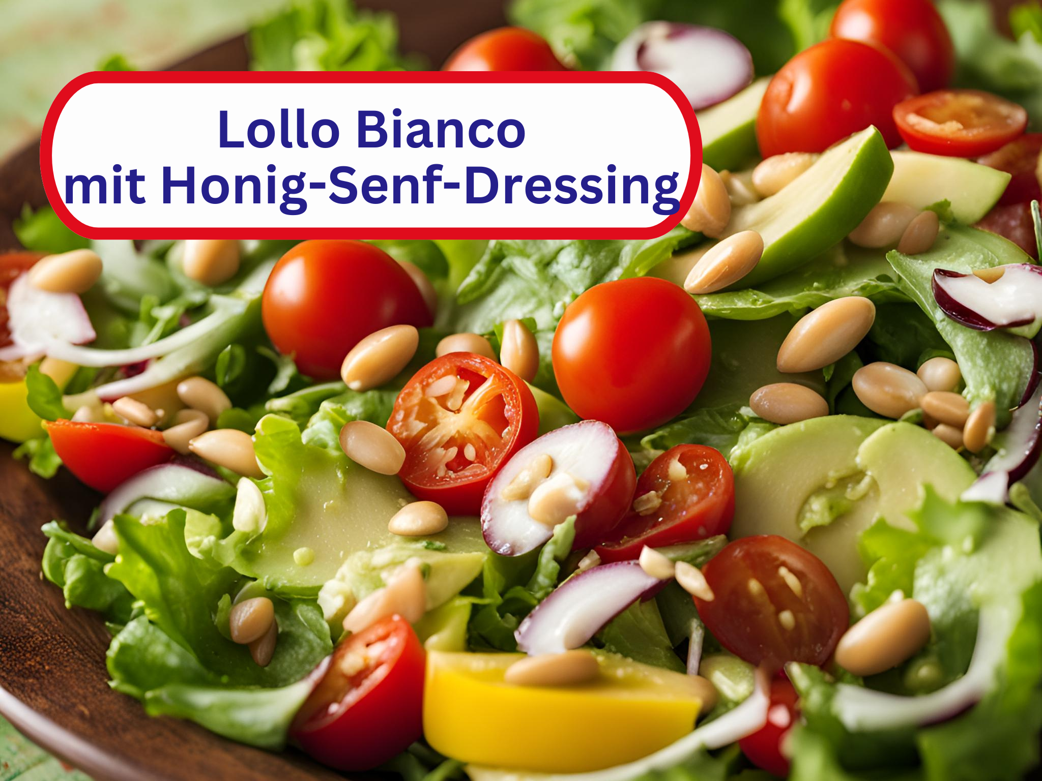 Lollo Bianco mit Honig-Senf-Dressing