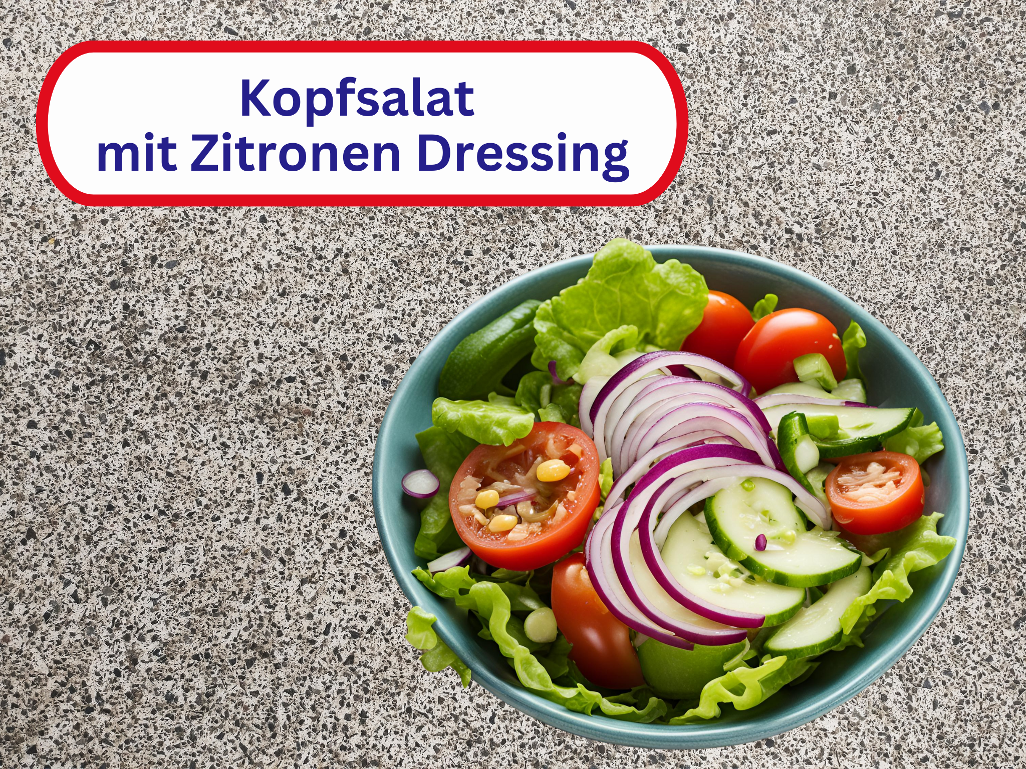 Kopfsalat mit Zitronen Dressing